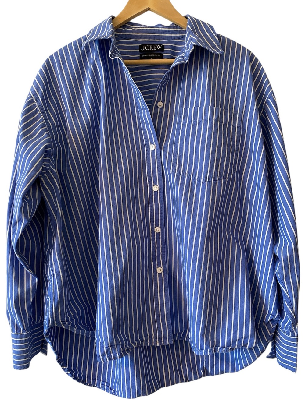 J CREW Etienne Oversized Fit Striped Button Down